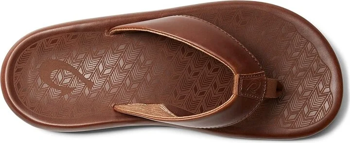 OluKai Ilikai Men's Sandals Toffee/Toffee : 7 D - Medium, Leather - Image 2