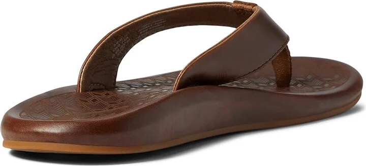 OluKai Ilikai Men's Sandals Toffee/Toffee : 7 D - Medium, Leather - Image 4