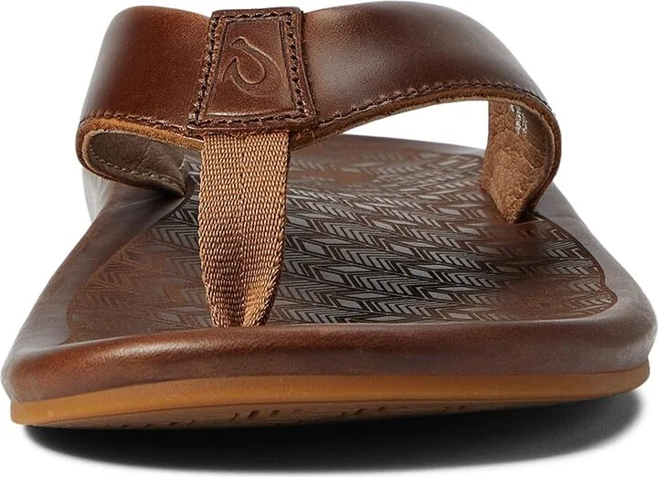OluKai Ilikai Men's Sandals Toffee/Toffee : 7 D - Medium, Leather - Image 5
