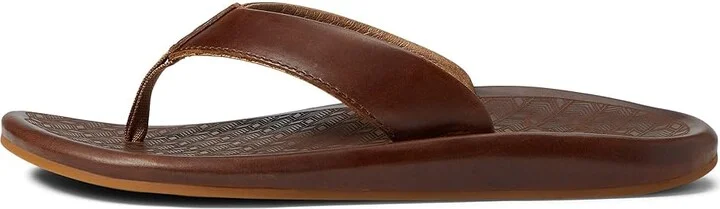 OluKai Ilikai Men's Sandals Toffee/Toffee : 7 D - Medium, Leather - Image 6
