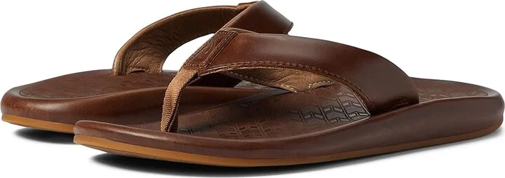 OluKai Ilikai Men's Sandals Toffee/Toffee : 7 D - Medium, Leather