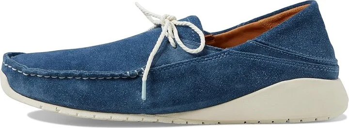 OluKai Ka'a Driver Men's Shoes Channel Blue/Channel Blue : 7 D - Medium, Rubber/Suede - Image 6