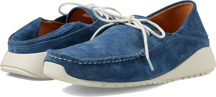 OluKai Ka'a Driver Men's Shoes Channel Blue/Channel Blue : 7 D - Medium, Rubber/Suede