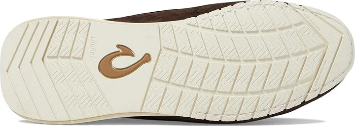 OluKai Ka'a Loafer Men's Shoes Dark Wood/Dark Wood : 9.5 D - Medium, Leather - Image 3