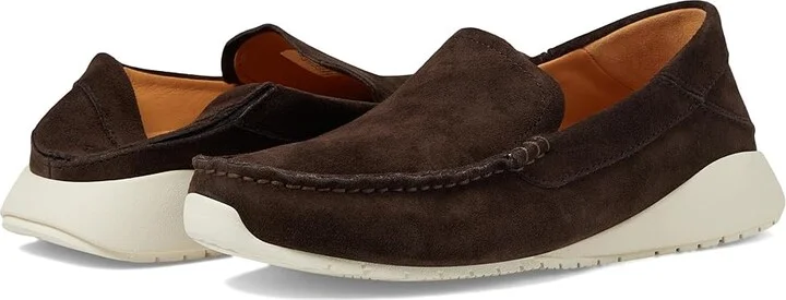 OluKai Ka'a Loafer Men's Shoes Dark Wood/Dark Wood : 9.5 D - Medium, Leather