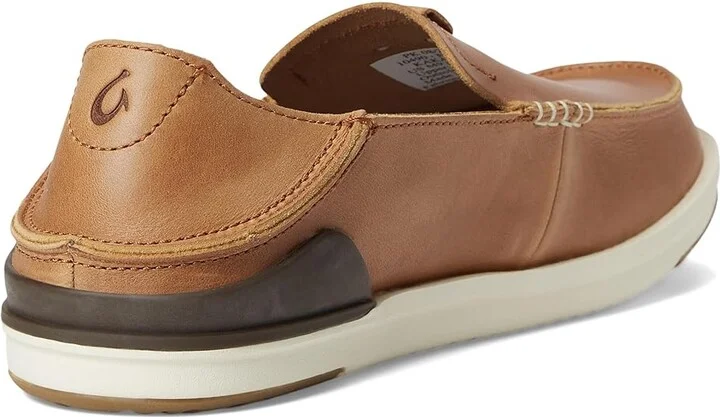 OluKai Kakaha Men's Shoes Fox/Fox : 8 D - Medium, Full Grain leather - Image 4