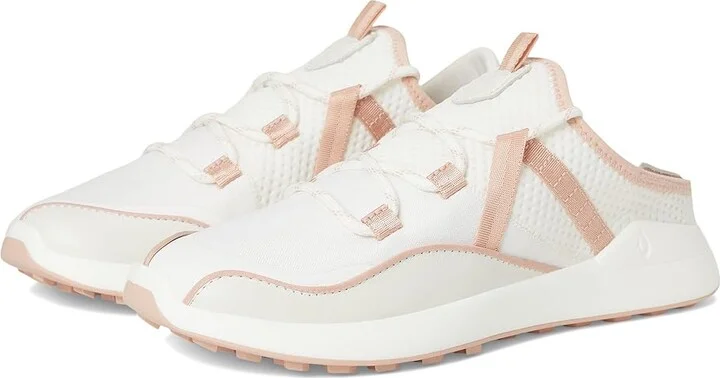 OluKai Kawela Women's Golf Shoes Bright White/Soft Pink : 11 B - Medium, Leather/Synthetic