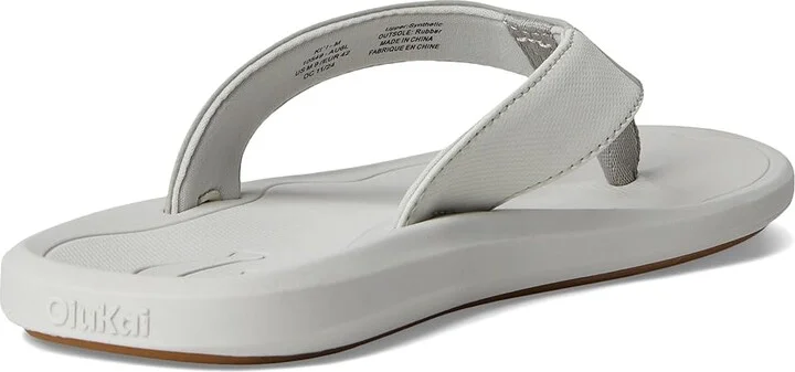 OluKai Ki'I Men's Sandals Ash/Sterling : 7 D - Medium, Rubber - Image 4
