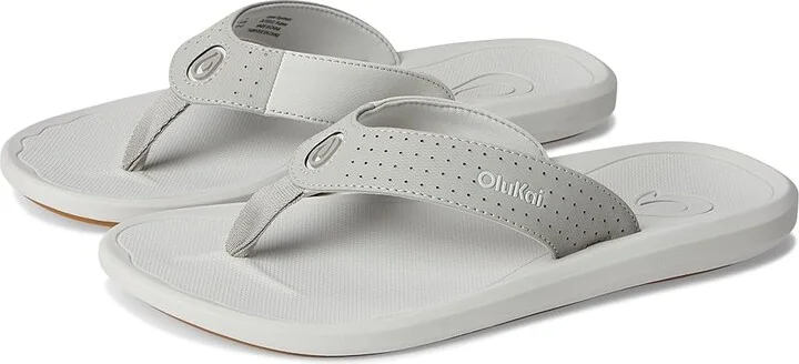 OluKai Ki'I Men's Sandals Ash/Sterling : 7 D - Medium, Rubber