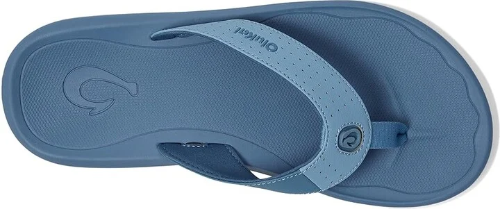 OluKai Ki'I Men's Sandals Blissful Blue/Blue Fog : 10 D - Medium, Rubber - Image 2
