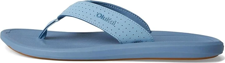 OluKai Ki'I Men's Sandals Blissful Blue/Blue Fog : 10 D - Medium, Rubber - Image 6