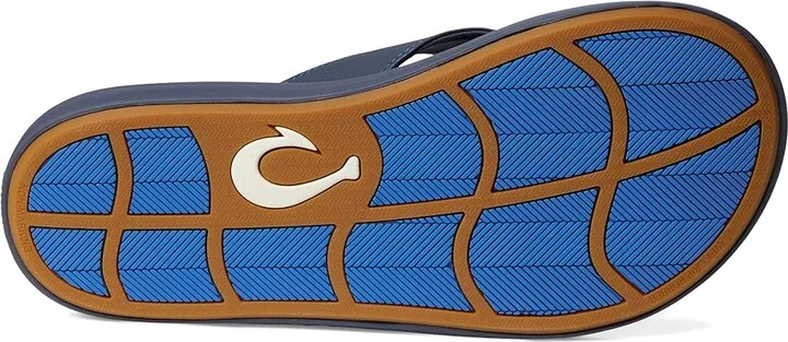 OluKai Ki'I Men's Sandals Blossom/Mood Indigo : 12 D - Medium, Rubber - Image 3