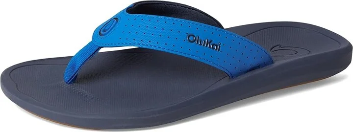 OluKai Ki'I Men's Sandals Blossom/Mood Indigo : 12 D - Medium, Rubber - Image 5