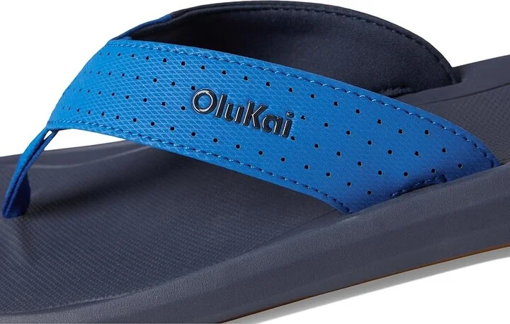 OluKai Ki'I Men's Sandals Blossom/Mood Indigo : 12 D - Medium, Rubber - Image 7