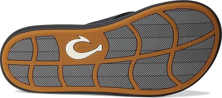 OluKai Ki'I Men's Sandals Rock/Lava Rock : 14 D - Medium, Rubber - Image 3