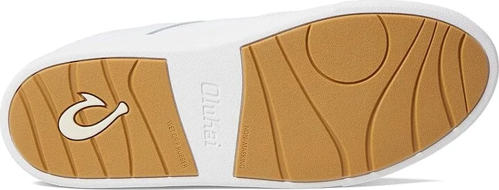 OluKai Kilea Women's Shoes White/White : 5 B - Medium, Leather/Textile - Image 3