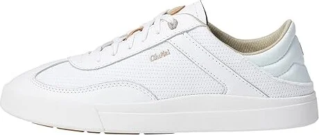 OluKai Kilea Women's Shoes White/White : 5 B - Medium, Leather/Textile - Image 6