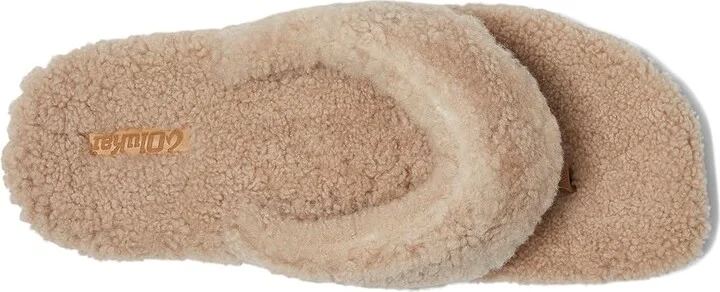 OluKai Kipe'A Heu Women's Sandals Tan/Tan : 8 B - Medium, Leather/Rubber - Image 2