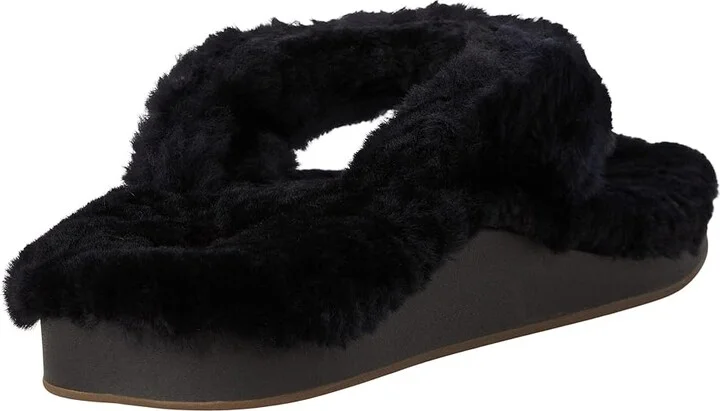 OluKai Kipe'a Heu Women's Shoes Black/Black : 10 B - Medium, Leather - Image 4