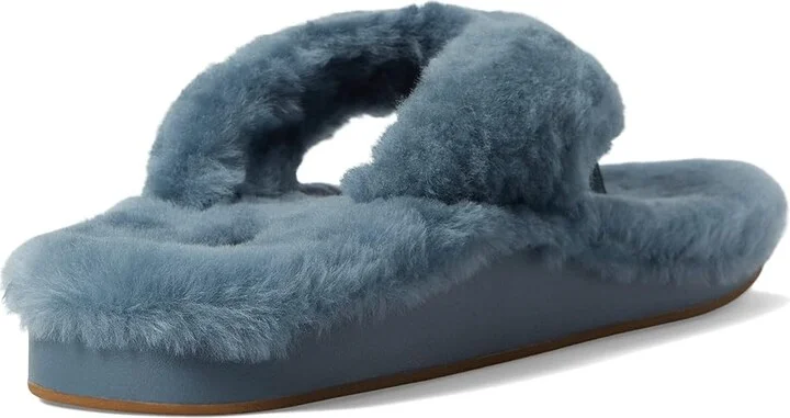 OluKai Kipe'a Heu Women's Shoes Storm/Storm : 10 B - Medium, Leather - Image 4