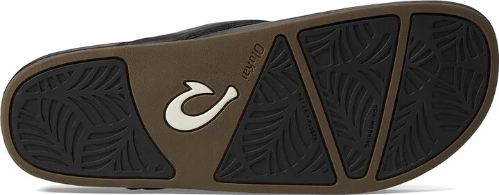 OluKai Kipe'A Lipi Sandal Women's Sandals Black/Black : 11 B - Medium, Leather/Rubber - Image 3