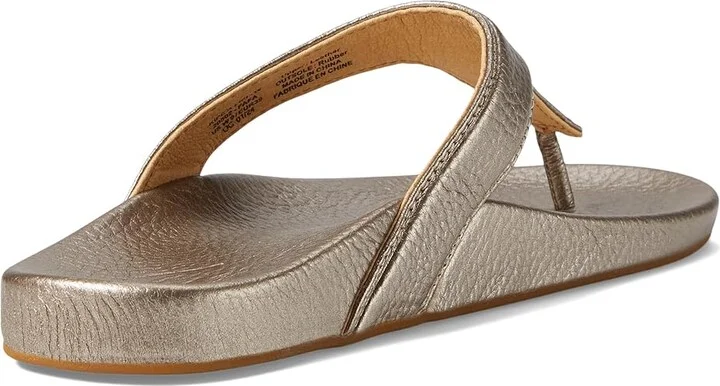 OluKai Kipe'A Lipi Sandal Women's Sandals Black/Black : 11 B - Medium, Leather/Rubber - Image 8