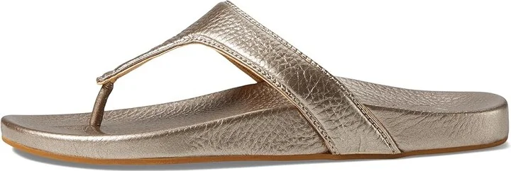 OluKai Kipe'A Lipi Sandal Women's Sandals Black/Black : 11 B - Medium, Leather/Rubber - Image 9
