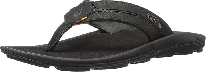 OluKai Kipi Men's Sandals Black/Black : 7 D - Medium, Synthetic - Image 2