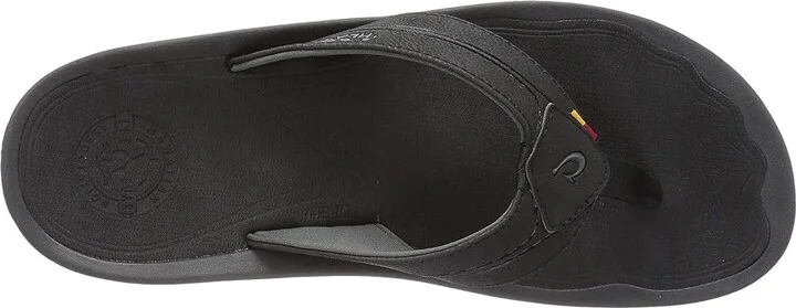 OluKai Kipi Men's Sandals Black/Black : 7 D - Medium, Synthetic - Image 3