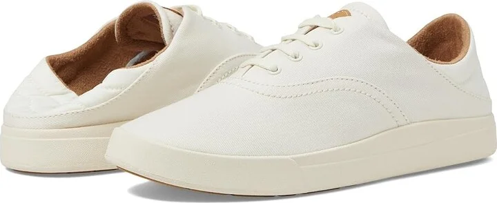 OluKai Kohu Women's Shoes Off-White/Off-White : 5 B - Medium, Canvas