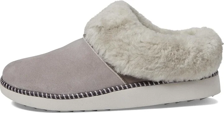 OluKai Ku'i Women's Shoes Fog/Mist Grey : 10 B - Medium, Leather - Image 5