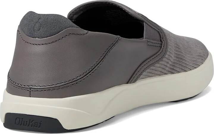 OluKai Lae'Ahi Kapa Men's Lace-up Boots Graphite/Dark Shadow : 13 D - Medium, Leather/Textile - Image 4