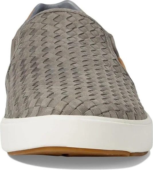 OluKai Lae'ahi Lauhala Men's Shoes Ash/Ash : 8 D - Medium, Leather - Image 5