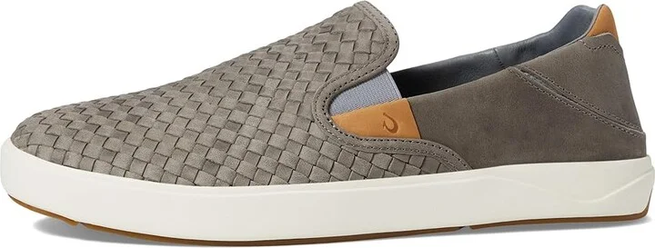 OluKai Lae'ahi Lauhala Men's Shoes Ash/Ash : 8 D - Medium, Leather - Image 6