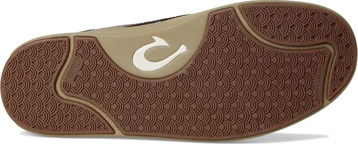 OluKai Lae'ahi Lauhala Men's Shoes Dark Wood/Dark Wood : 7 D - Medium, Leather - Image 3