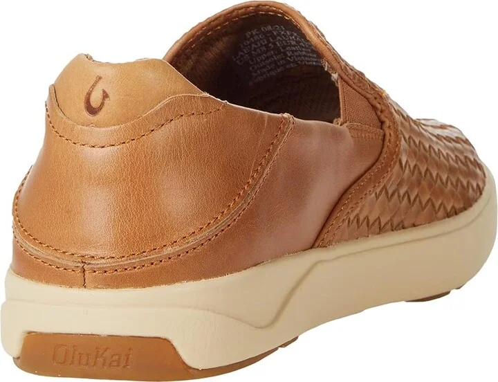 OluKai Lae'ahi Lauhala Men's Shoes Fox/Fox : 7 D - Medium, Leather - Image 4