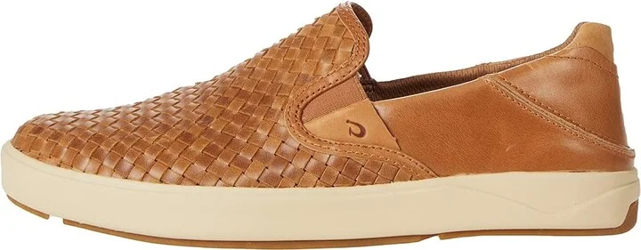 OluKai Lae'ahi Lauhala Men's Shoes Fox/Fox : 7 D - Medium, Leather - Image 6