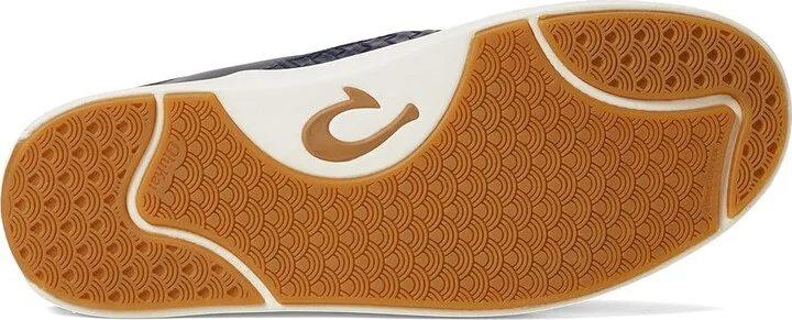 OluKai Lae'ahi Lauhala Men's Shoes Trench Blue/Trench Blue : 7 D - Medium, Leather - Image 3