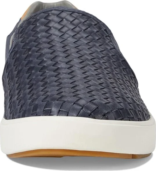 OluKai Lae'ahi Lauhala Men's Shoes Trench Blue/Trench Blue : 7 D - Medium, Leather - Image 5