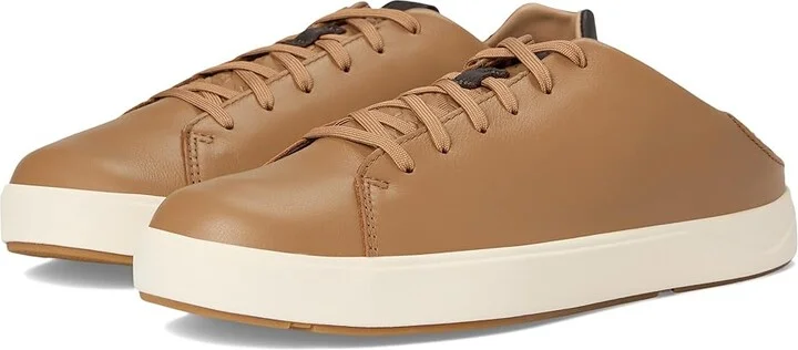 OluKai Lae'Ahi Li 'Ili Men's Lace-up Boots Tan/Tan : 9 D - Medium, Leather