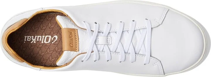OluKai Lae'Ahi Li 'Ili Men's Shoes Bright White/Bright White : 7 D - Medium, Leather - Image 2