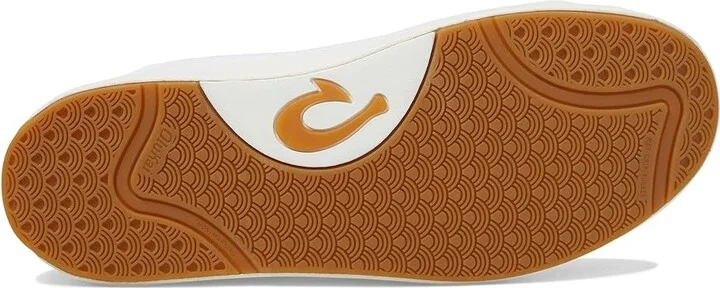 OluKai Lae'Ahi Li 'Ili Men's Shoes Bright White/Bright White : 7 D - Medium, Leather - Image 3
