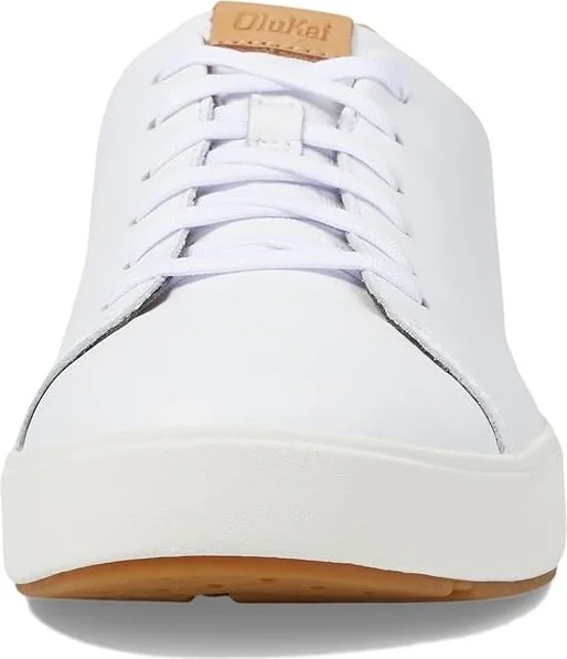 OluKai Lae'Ahi Li 'Ili Men's Shoes Bright White/Bright White : 7 D - Medium, Leather - Image 5
