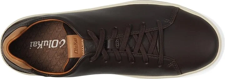 OluKai Lae'Ahi Li 'Ili Men's Shoes Dark Java/Dark Java : 7 D - Medium, Leather - Image 2