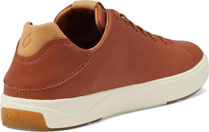 OluKai Lae'Ahi Li 'Ili Men's Shoes Kukui Brown/Kukui Brown : 7 D - Medium, Leather - Image 4