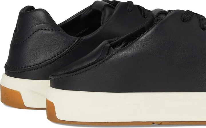 OluKai Lae'Ahi Li 'Ili Men's Shoes Onyx/Onyx : 8.5 D - Medium, Leather - Image 7