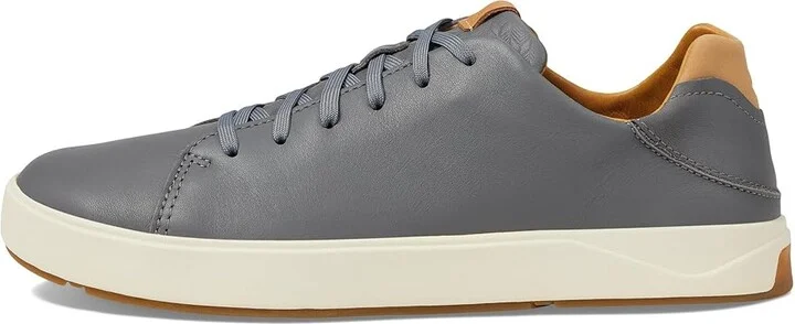 OluKai Lae'Ahi Li 'Ili Men's Shoes Stone/Stone : 7 D - Medium, Leather - Image 6