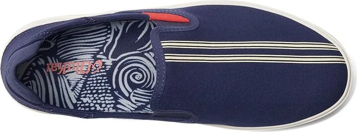 OluKai Lae'ahi Men's Shoes Navy/Stripe : 10 D - Medium, Synthetic - Image 2