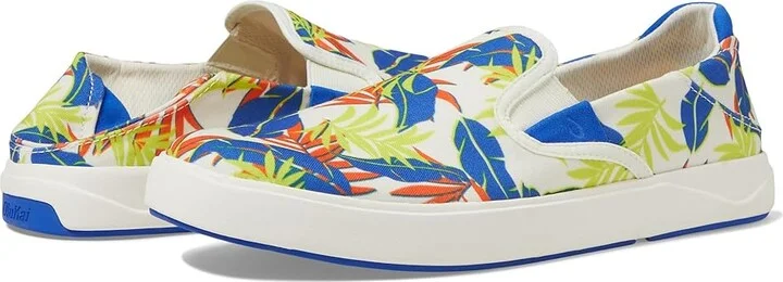 OluKai Lae'ahi Pa'i Men's Shoes Off-White/Aloha : 8 D - Medium, Canvas