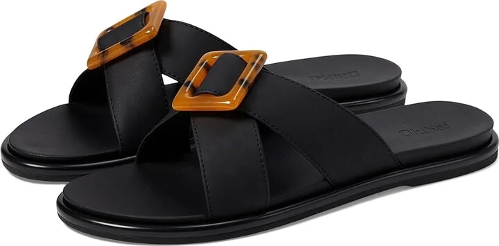 OluKai La'I Slide Women's Shoes Black/Black : 5 B - Medium